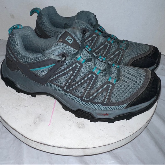 salomon pathfinder womens size 8 shoes gray | Mercari Salomon Pathfinder Womens Lace Up Hiking Low Top Shoe Sneaker Grey Size 7.5